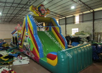 Carreras de obstáculos inflables de circo carrera de obstáculos de elefante inflable carrera de obstáculos inflable de payaso divertido